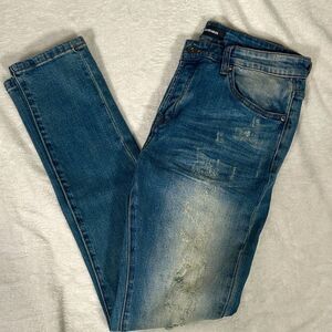 Bluecarats Men's Blue Distressed Jeans! In Excellent Condition!